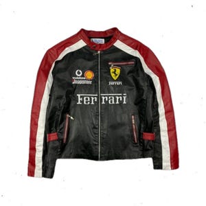 Leather ferrari jacket - Etsy 日本