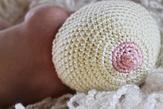 Breastfeeding Crochet Boob Baby Beanie/Hat