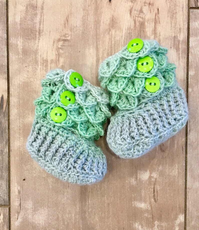 crocodile stitch booties