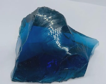 Trozo de obsidiana azul en bruto de 450 ct / Cristal de vidrio volcánico siberiano AAA de primera calidad para corte de cabujones y engaste con alambre / Piedra curativa natural
