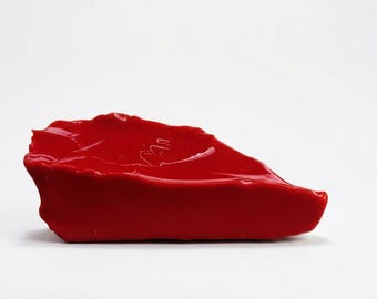 Coral rojo en bruto, 400-500 ct AAA, espécimen italiano sin tallar, gema para la fabricación de joyas, piedra del chakra raíz.