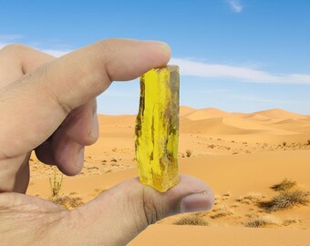 Natuurlijk geel ruw zirkoon 375-425 kt, onbehandeld ruw kristal, Sri Lanka-ceylon, AAA-mineraalmonster, lapidaire levering