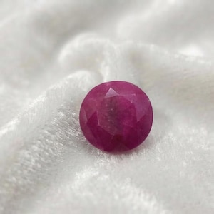Natural Red Ruby Gemstone 300–400 CT, Burma Origin, Untreated Round Cut Calibrated Loose Stone, Jewelry Making Supply for Ring Pendant