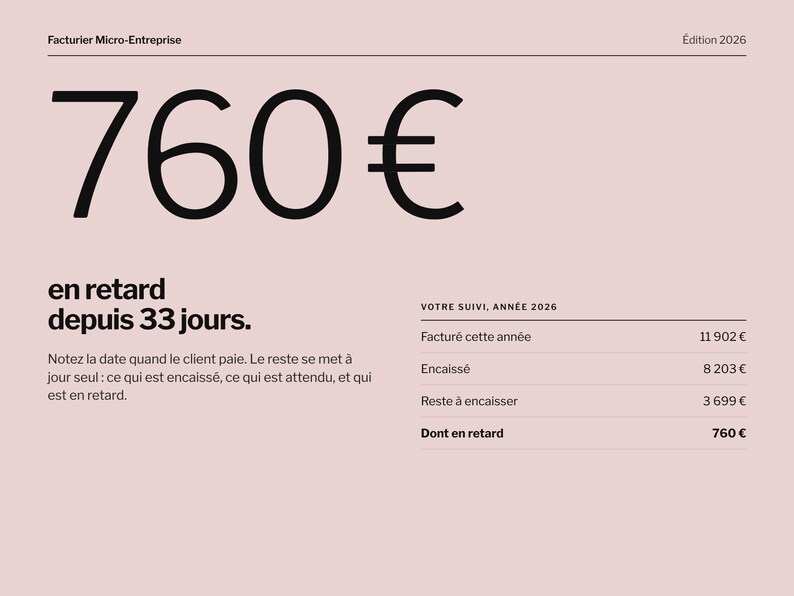 Faktura dla samozatrudnionych (bez VAT) 2026 | Oferty i faktury, Aplikacja + Excel | Informacje obowiązkowe, Przypomnienia o płatnościach zdjęcie 7