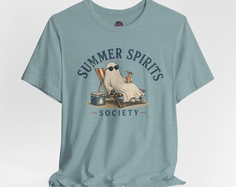 Summer Spirits Society Tee | Funny Ghost Beach Shirt