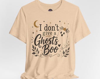 Camiseta "Me importa un bledo" / Divertida camiseta de fantasmas para Halloween