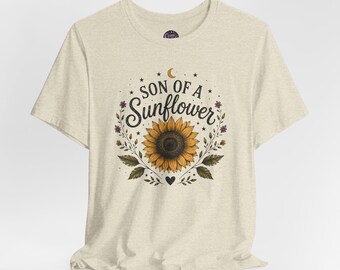Camiseta "Hijo de un Girasol" / Camiseta con estampado floral de girasol