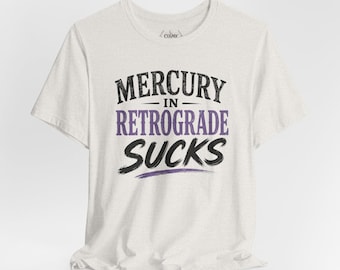 Camiseta "Mercurio retrógrado apesta" / Camiseta de astrología, camiseta divertida del zodíaco