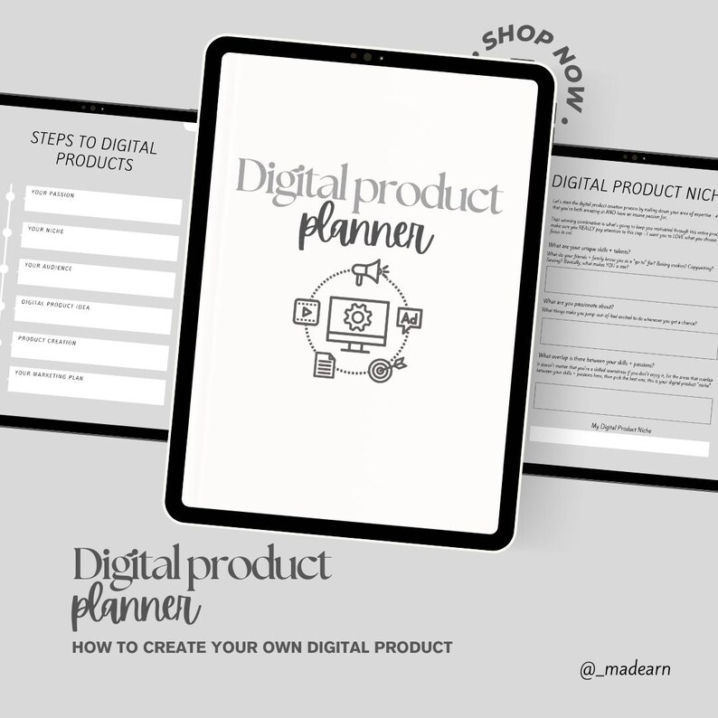 Digital Product Planner - Etsy