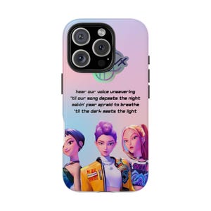 Coques Huntrix Kpop Demon Hunters Tough - Parfaites pour les amateurs de Kpop et les mélomanes | Accessoires de créateurs uniques, protection de téléphone