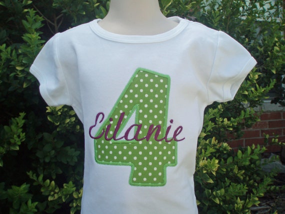 Items similar to Birthday Shirt - Birthday Number Shirt PERSONALIZED on ...