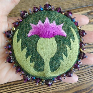 Large Thistle Brooch