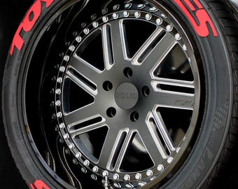 Toyo Tires Proxes Permanent Tire Stickers – Full Set of 8 for 4 Tires – White Raised Lettering | Waterproof & 1.25" Decals