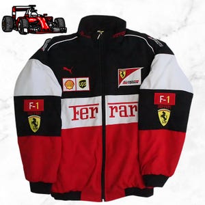 希少！！【Ferrariフェラーリ】レーシングジャケット　シェル　F1 Ferrari - 【超激レア】フェラーリ レーシングジャケット☆刺繍