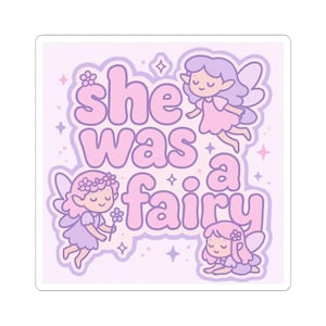Kiss-Cut Fairy Stickers - Enchanting Design for Dreamers, Cute Decor for Laptops, Journals, Scrapbooking, Gifts