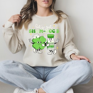 Let’s Get Sham Roc’d Sweatshirt – Funny St Patrick’s Day Nurse Anesthesia Shamrock Pullover