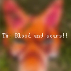 Scarred Red fox mask | Therian gear