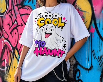 Fantasma divertido de Halloween PNG, diseño de fantasma adorable para sublimación, camiseta de Halloween PNG, descarga digital instantánea