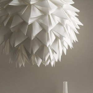 The Brooks Pendant Light White Spiky Origami Paper Lantern image 1