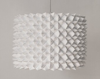 the brooks pendant light white spiky origami paper hanging