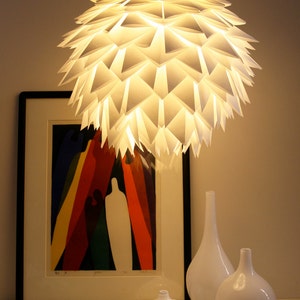 The Brooks Pendant Light White Spiky Origami Paper Lantern image 3