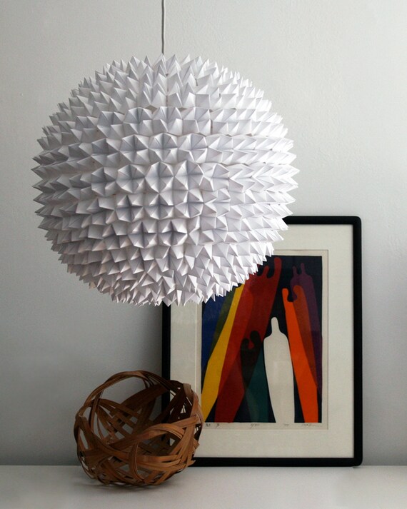 large white paper lampshades