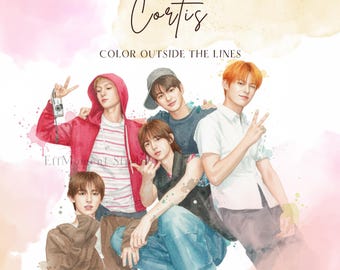 Cortis「Color Outside The Lines」フォトカード（PC）テンプレート