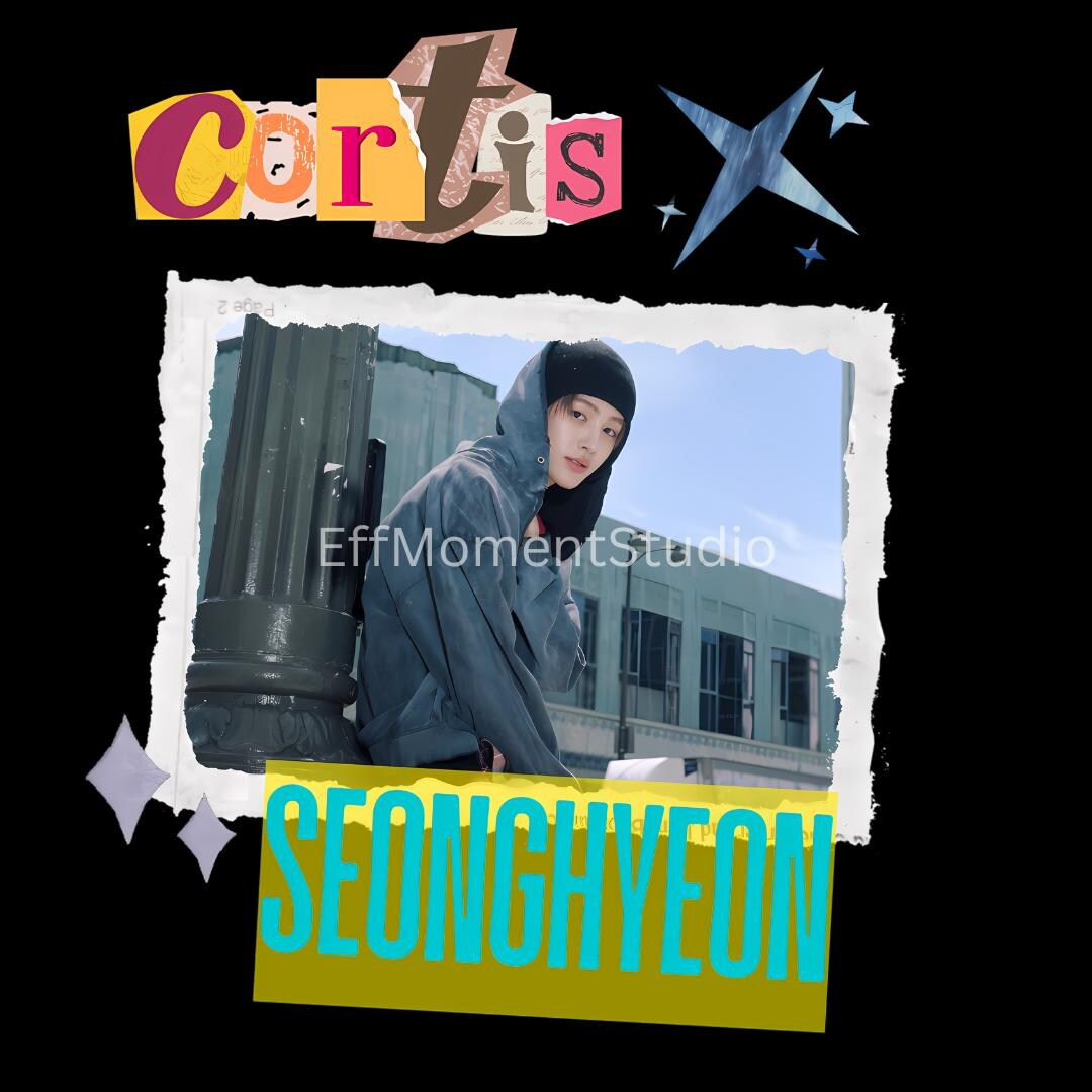 Seonghyeon PNG File for Sublimation,retro Kpop Merch Design,cortis