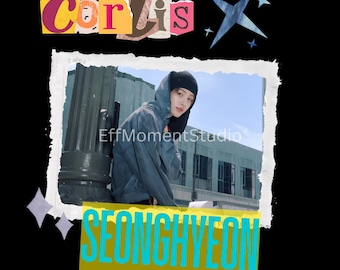 Seonghyeon PNG File for Sublimation,Retro Kpop Merch Design,Cortis Seonghyeon Digital Download,Kpop Fan Gift,Print On Demand