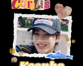 Keonho PNG File for Sublimation,Retro Kpop Merch Design,Cortis Keonho Digital Download,Kpop Fan Gift for Cortis Keonho Fans,Print On Demand