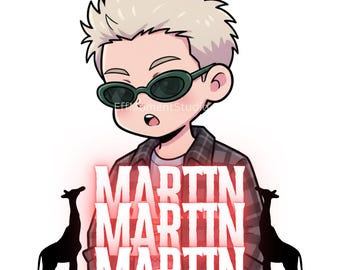 Martin Cortis Cartoon PNG, Chibi Kpop Merch, Digital Download, Cute Cortis Fan Art, Kpop Fan Gift, Kawaii Anime Style PNG
