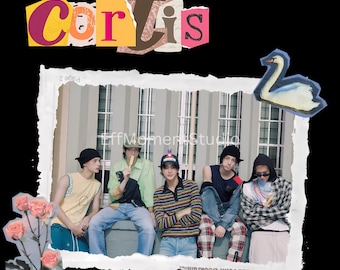 Cortis PNG File for Sublimation, Retro Kpop Merch Design, Cortis Digital Download, Kpop Fan Gift for Cortis Fans, Print On Demand