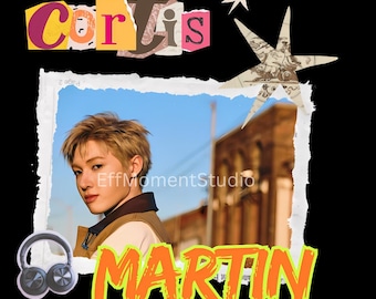 Martin PNG File for Sublimation,retro Kpop Merch Design,cortis