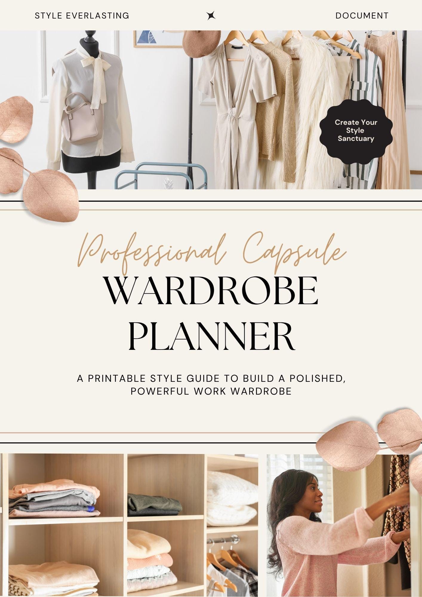 Capsule Wardrobe Basicos En El Closet De Una Mujer Capsule