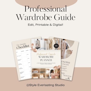 Printable Capsule Wardrobe Planner – Professional Style Guide & Closet Checklist | Style Everlasting Studio Download
