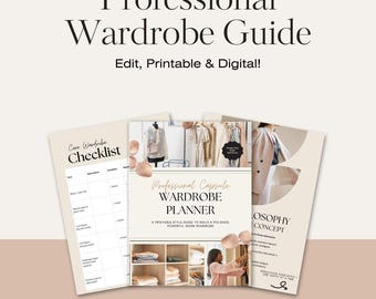 Printable Capsule Wardrobe Planner – Professional Style Guide & Closet Checklist | Style Everlasting Studio Download