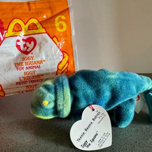 Iggy la Iguana Teenie Beanie Baby - 1999
