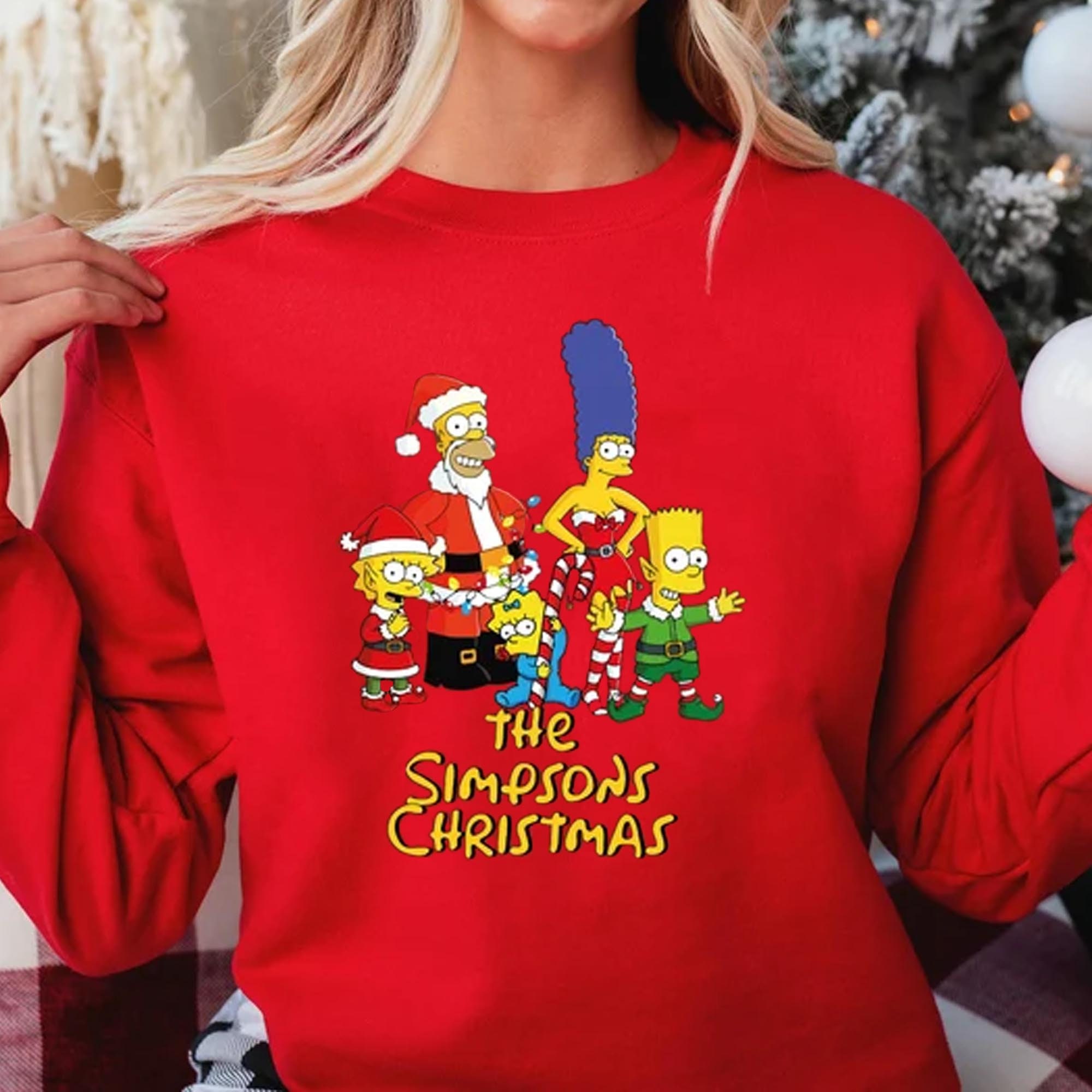 Discover Sudadera Navidad La Familia Simpsons Divertido Lindo Unisex