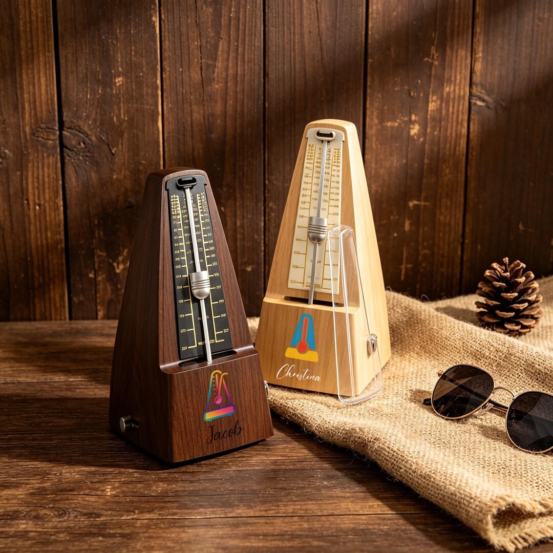 Metronome Note Compan Personalized Logo Mechanical Metronome, Custom Metronome for Piano ...