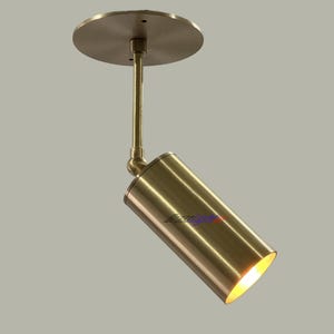 Deckenstrahler mit verstellbarem Winkel - Moderne antike Messingleuchte - Deckenleuchte aus massivem Messing