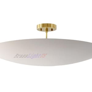 6 Light Elegant Ceiling Flushmount light Pendant Mid Century Modern Raw Brass Sputnik chandelier light Fixture