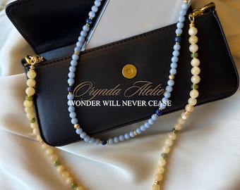Multi-Wear Phone Chain Bag Chain Bracelet | Handcrafted Gemstone Jewelry Gift