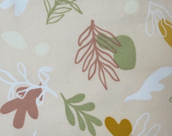 Tela de punto jersey floral de Pop! – Tela de punto elástica, estampado de hojas estilo boho, tela para prendas de vestir, tela de punto suave, Joann Fabrics