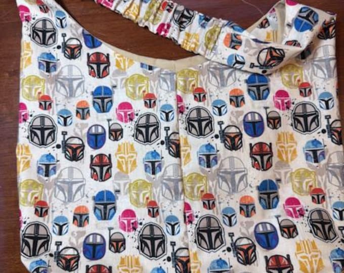 Reversible Hobo Shoulder Bag with Elastic Strap | Lightweight Slouchy Tote | Comfortable Everyday Purse | Handmade Gift for Her