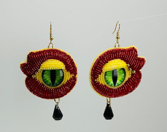 Bead Embroidery Dragon Eye