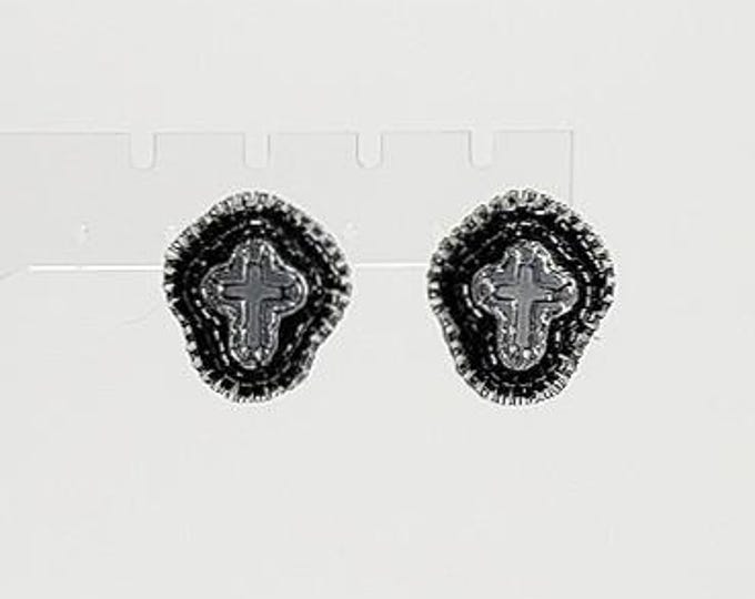 Cross Beaded Earrings