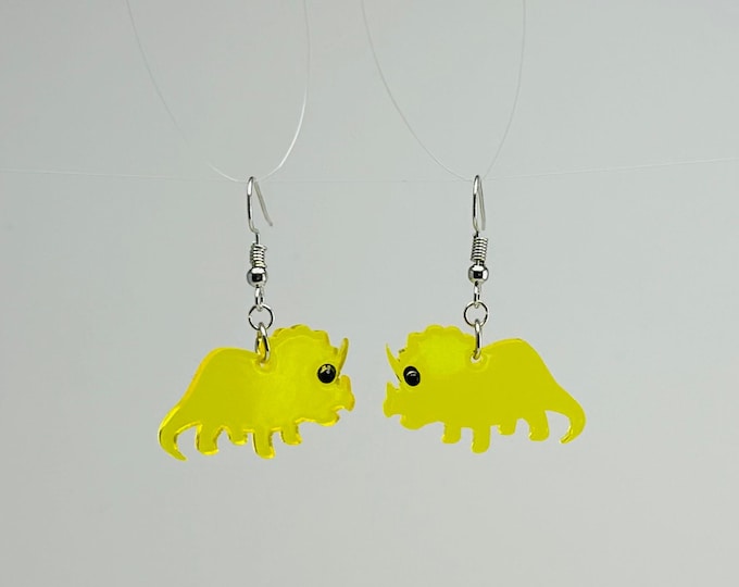 Dinosaur Earrings on Earwire Hook