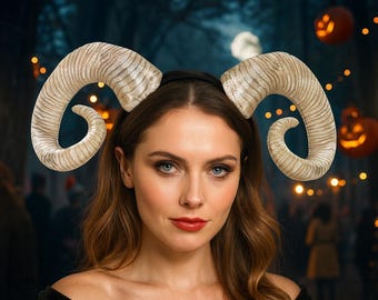 Opaska z rogu kozy na Halloween: rekwizyt do kostiumu cosplay