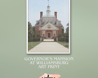 PRINTABLE Williamsburg digital photo, printable art, instant download, virginia mansion