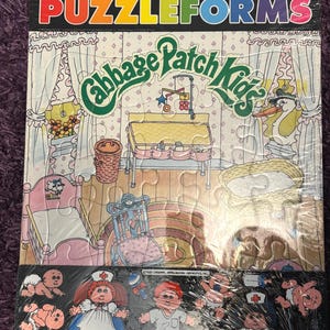 1983 Cabbage Patch Kids Puzzleforms – Sealed Colorforms Nursery Scene Puzzle